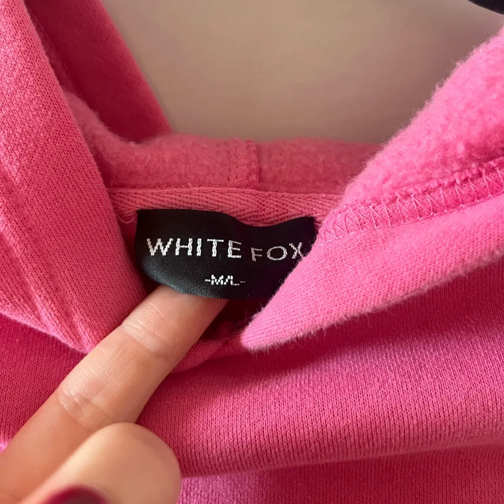 White Fox Boutique Pink Hoodie - Image 3
