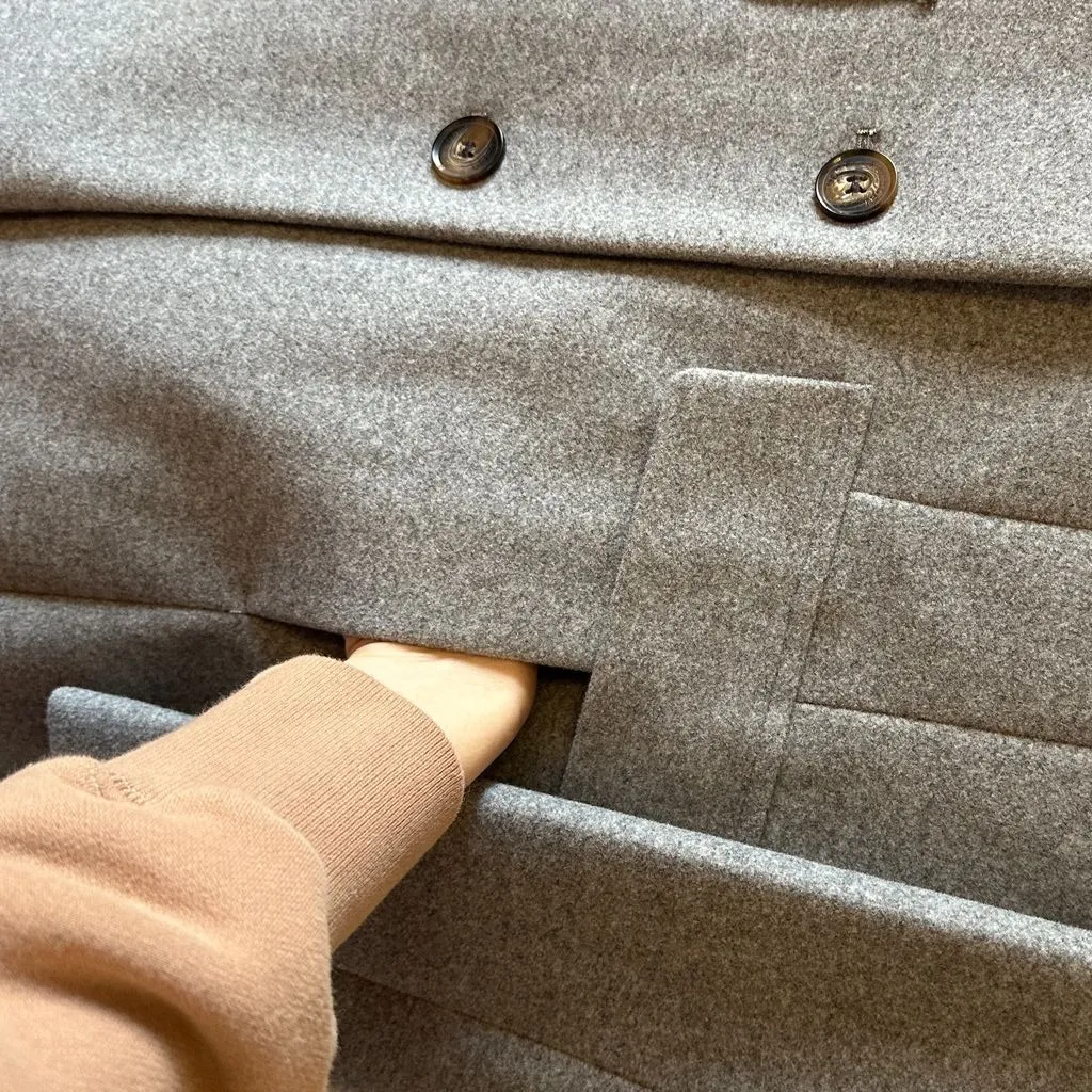 Laundry by Shelli Segal Women’s Single-Breasted Walker Coat, Heather Grey, Small - Image 14