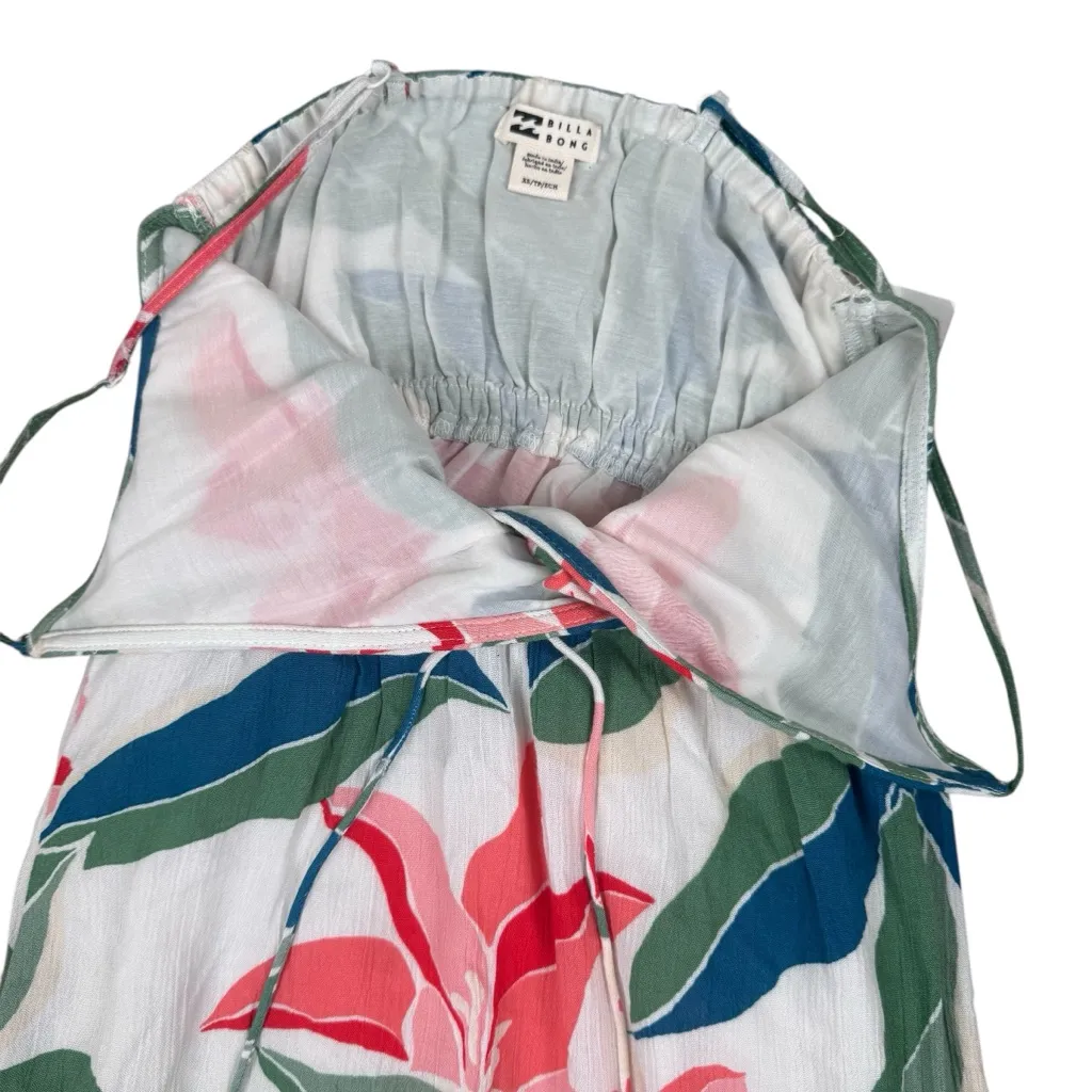 NWT Billabong Like Minded Tropical Hawaiian Floral Maxi Dress XS - Image 4
