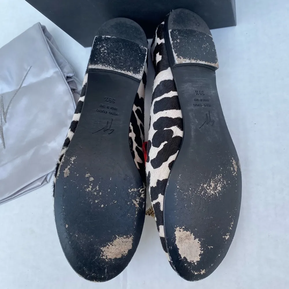 Giuseppe Zanotti Leopard Dalila Pony Hair Flats - Image 13