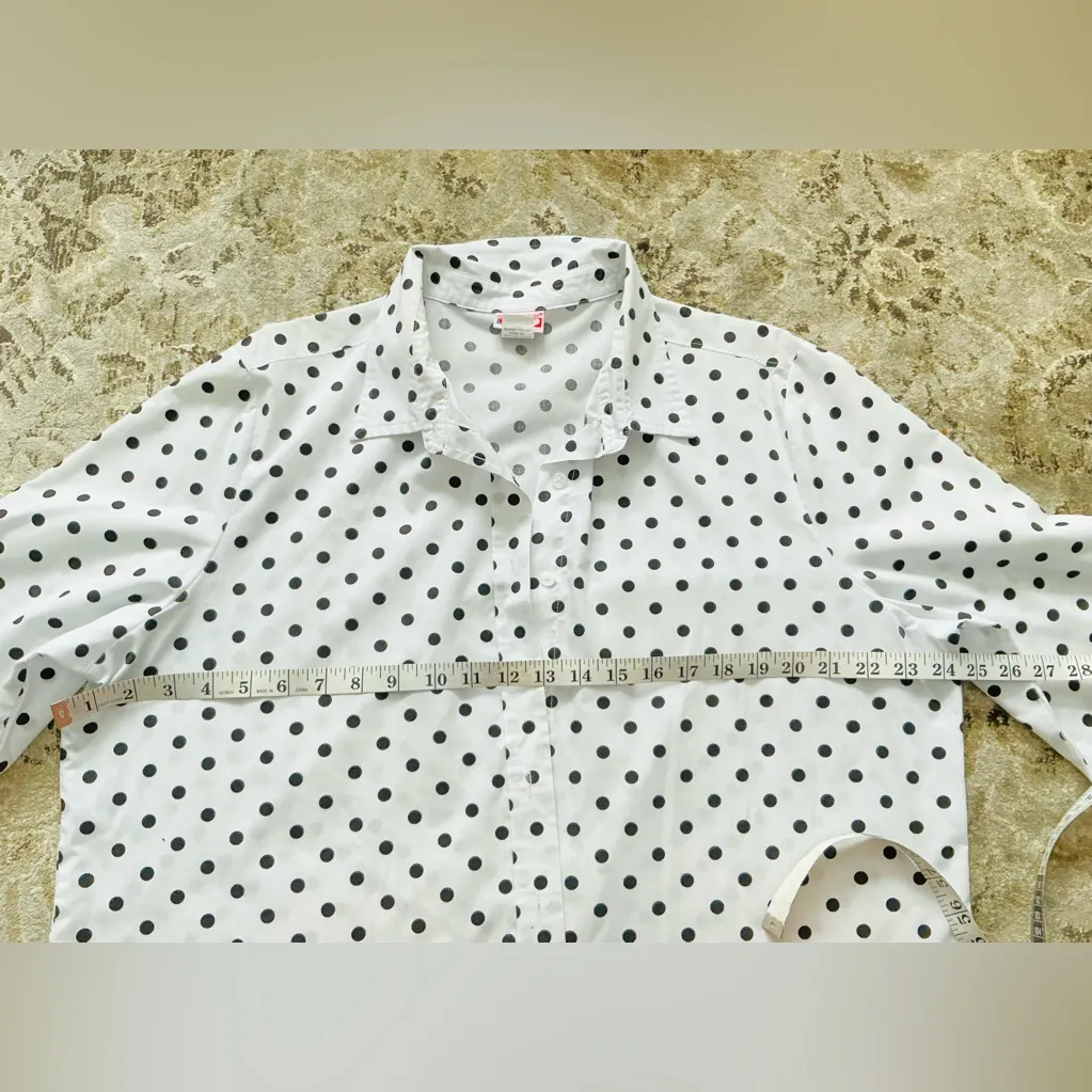 Nice button down shirt top 🖤🤍🖤🤍🖤 Black Size XL - Image 3