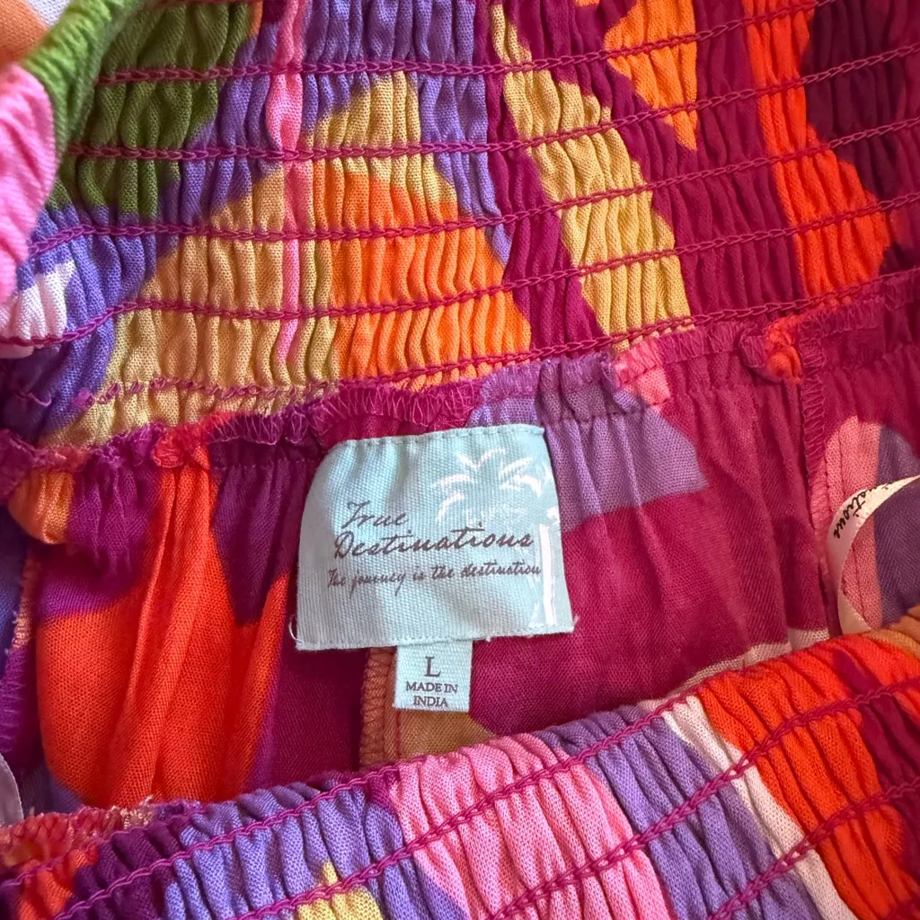 Colorful palazzo pants Pink Size L - Image 7