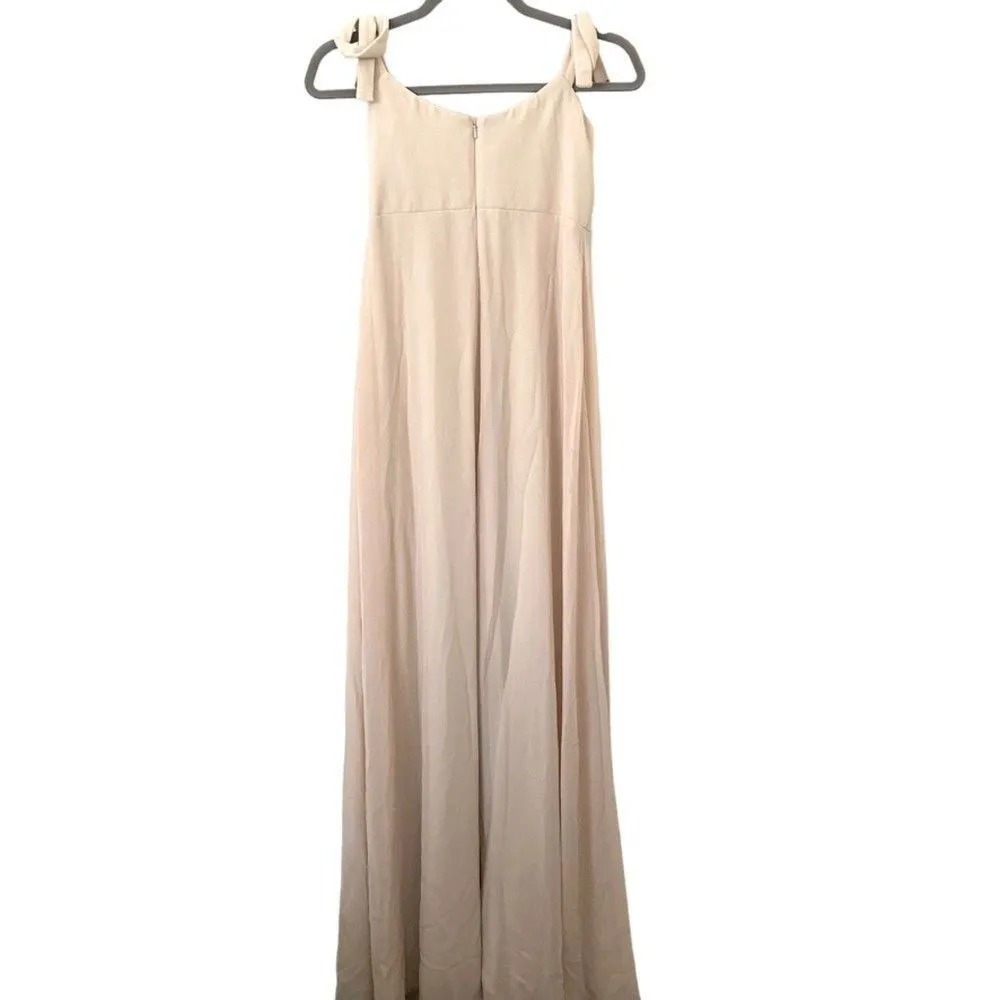 WTOO BY‎ WATTERS Milena Bridesmaid Dress Tan Size 0 - Image 3