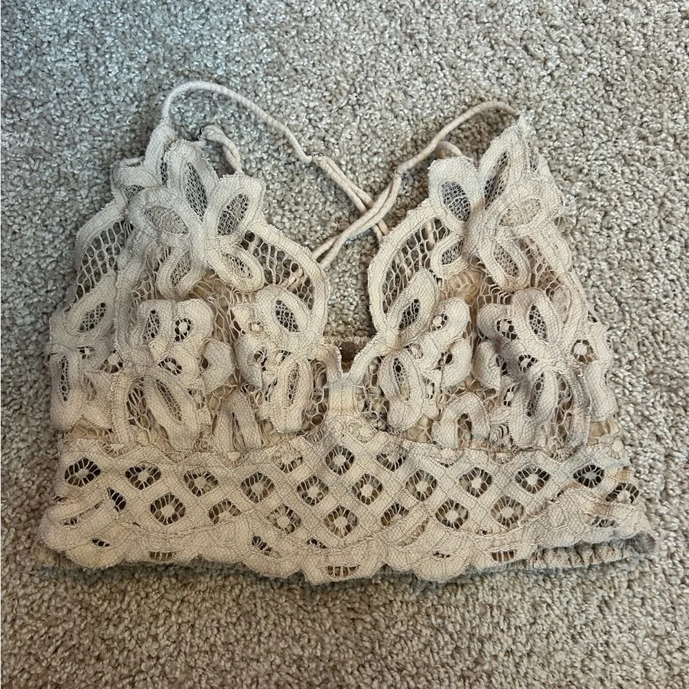 Free People One Adella Bralette Size medium - Image 5
