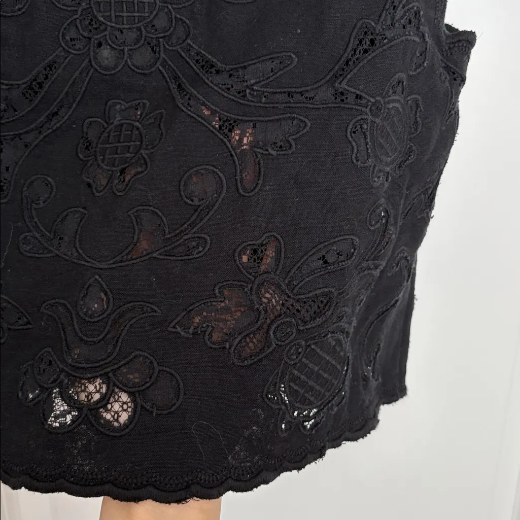 Sea New York Baylin lace FULL MATCHING SET Vest and Skirt Black Size XS - Image 10