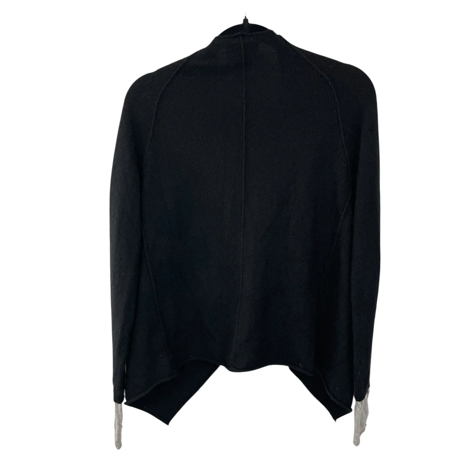 Zadig & Voltaire Daphnee New C Black Cashmere Cardigan Sweater M‎ Open Waterfall - Image 2