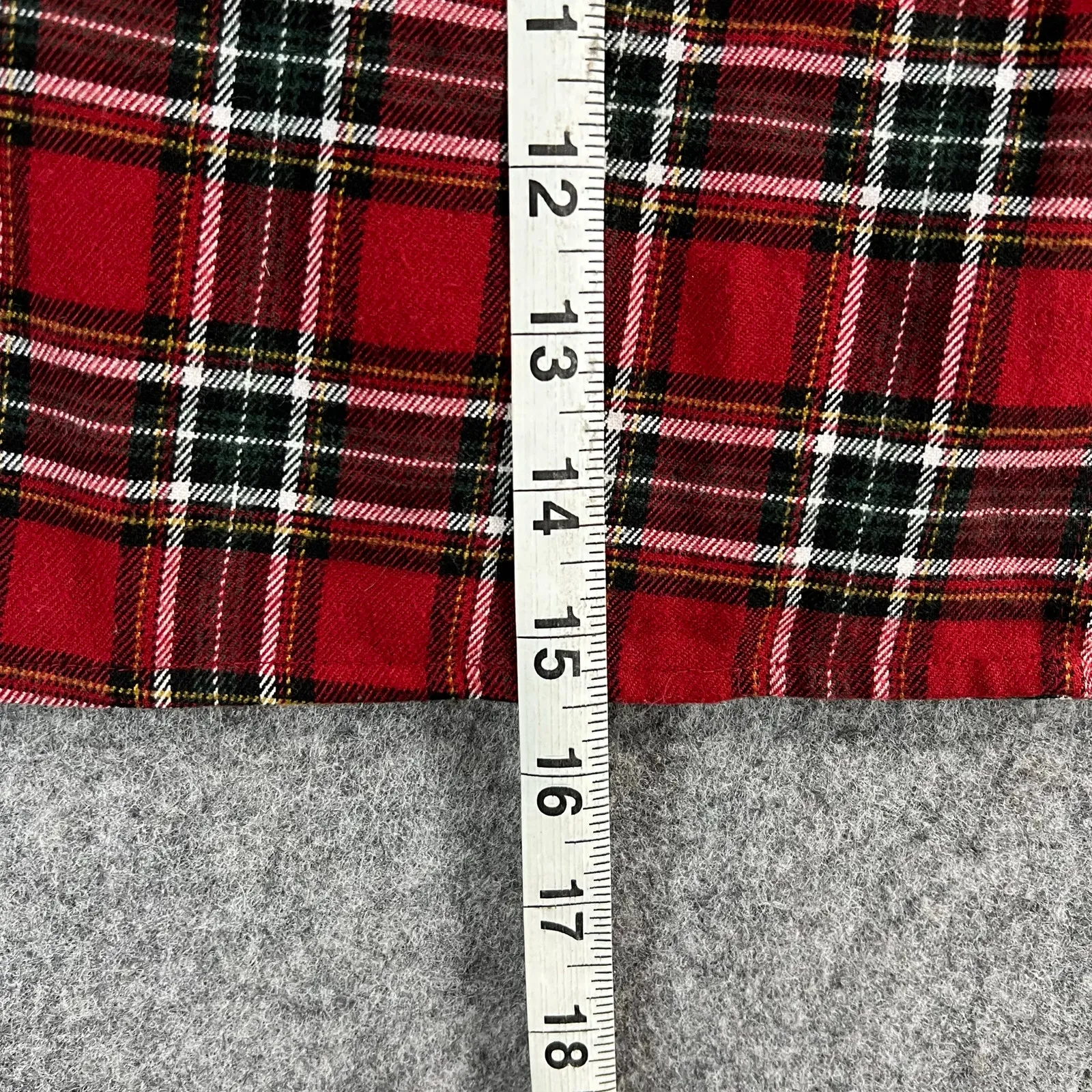 Hollister Mini Skirt S Red Tartan Plaid Ultra High Rise Schoolgirl Academia Y2K - Image 7