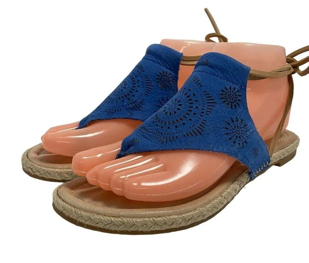 KOOLABURRA Kanita Laser Cutout Thong Sandals Blue EUR 36 - Image 4