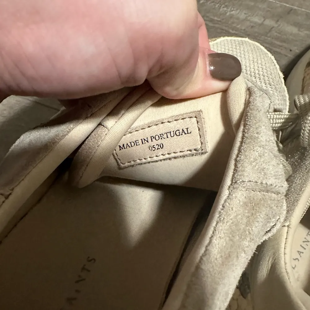 Allsaints Skye Snake Suede Sneakers 38 NWOB - Image 5