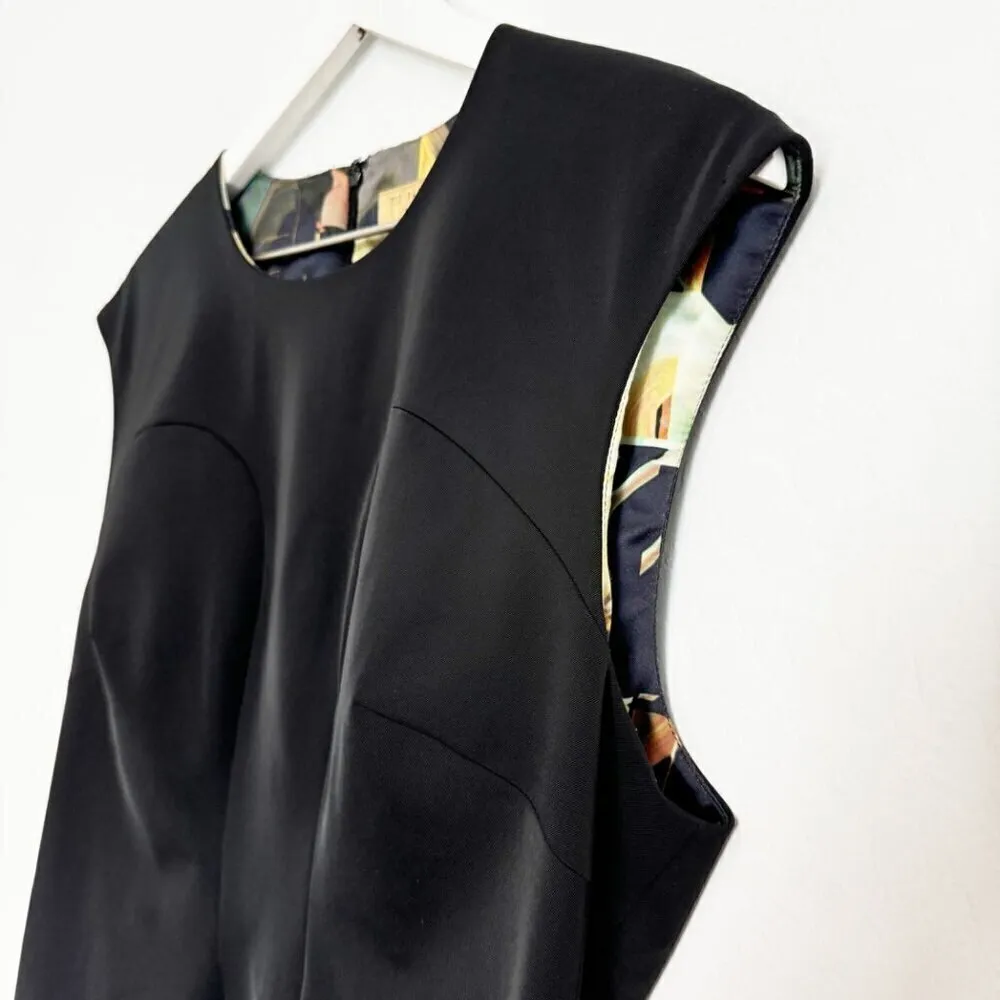 Ted Baker Women's Black Sheath Dress Office Business Casual Minimalist Size‎ 4 - Image 6