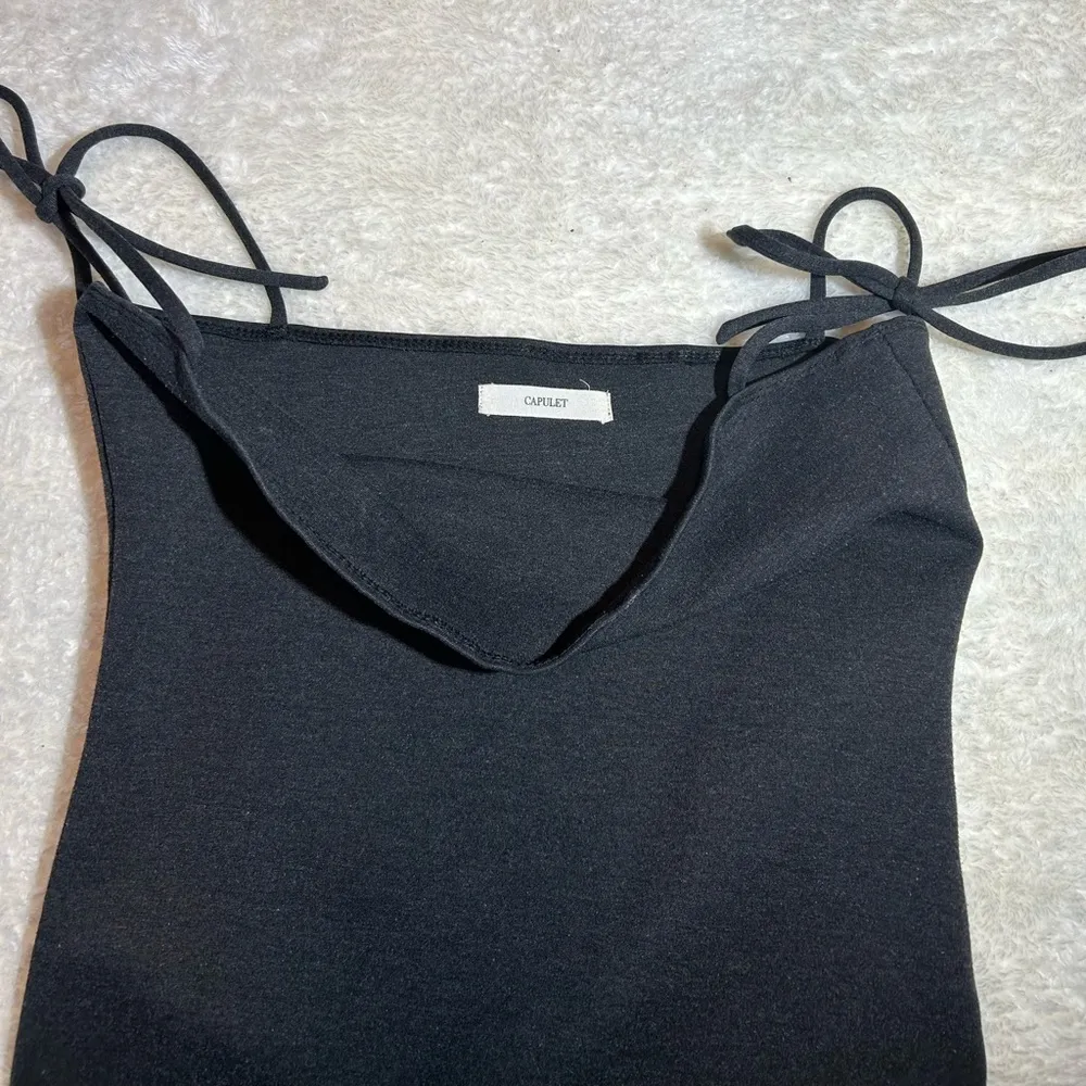 CAPULET X‎ REVOLVE Charcoal Grey Framboise Bodysuit ( M ) - Image 10