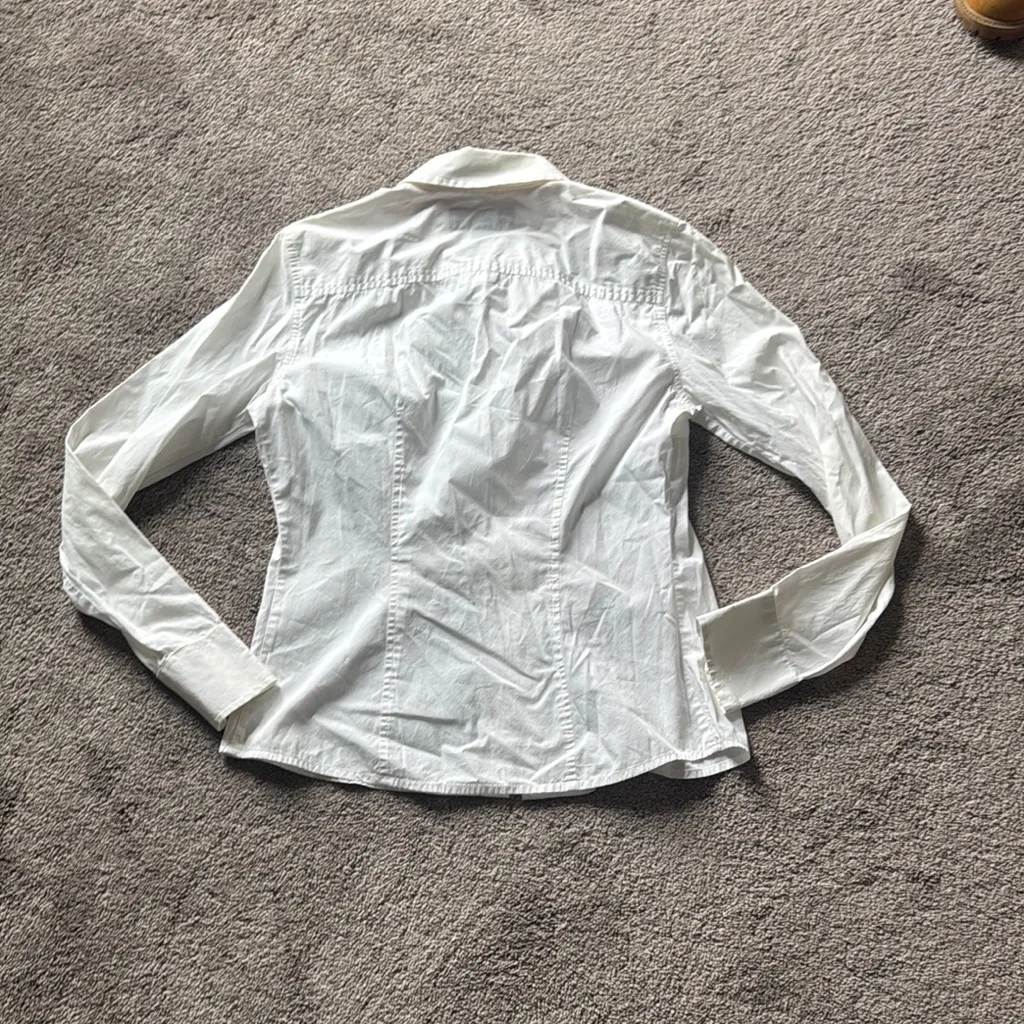 Vineyard Vines White Button-Up Shirt SIZE 6 - Image 7