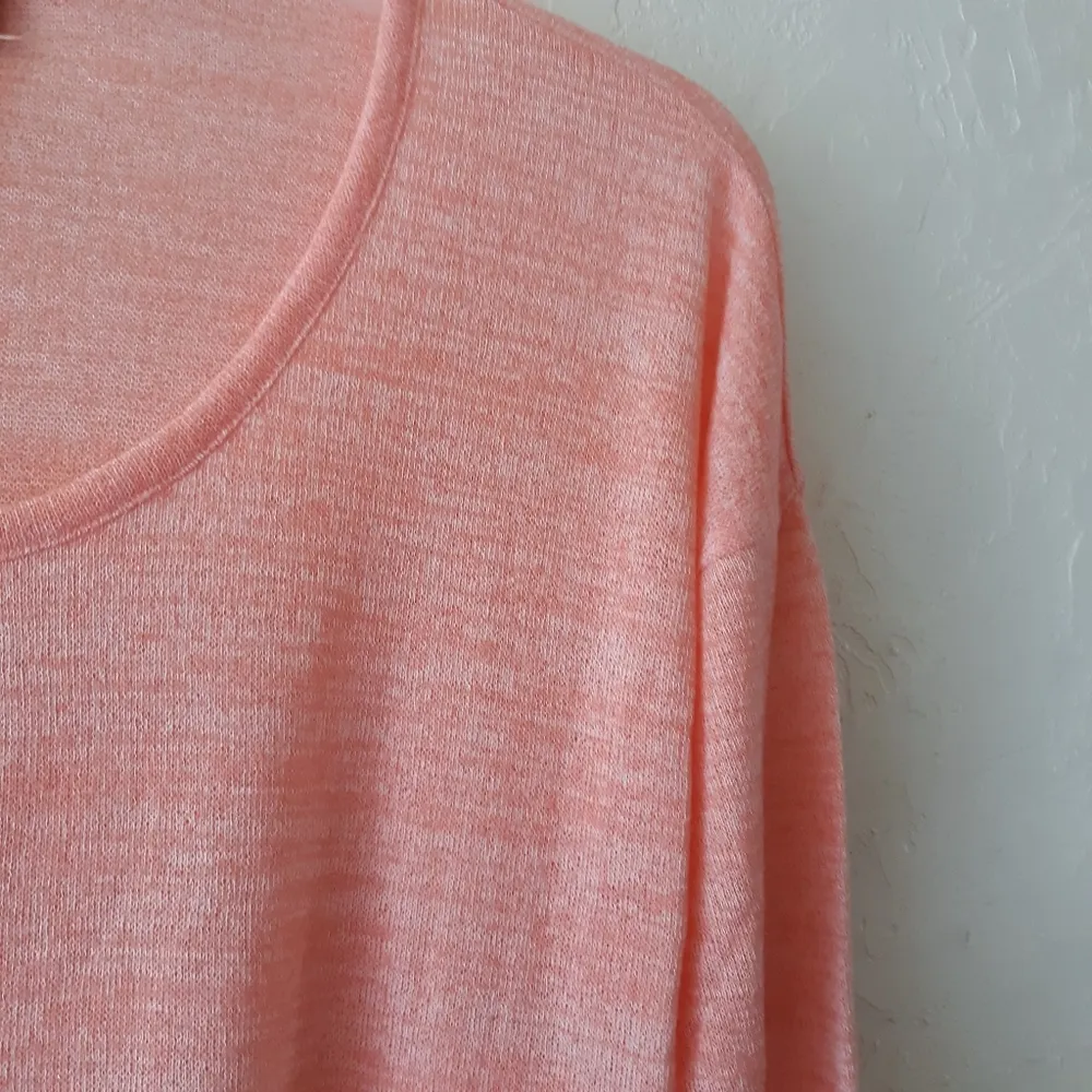 Old Navy Women's Medium Peach Scoop Neck Top - Image 3
