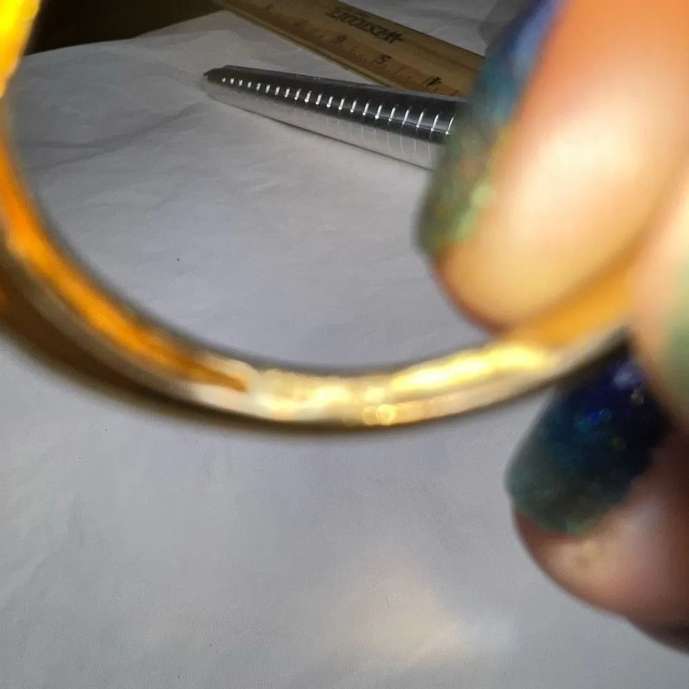 18K GF Citrine CZ Cocktail Ring‎ Gold - Image 7