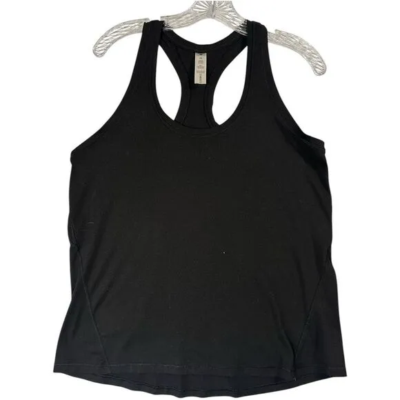 YOGALICIOUS Racerback Tank Tops Black Grey Athletic Workout‎ Fitness sz M 2 Pack - Image 3