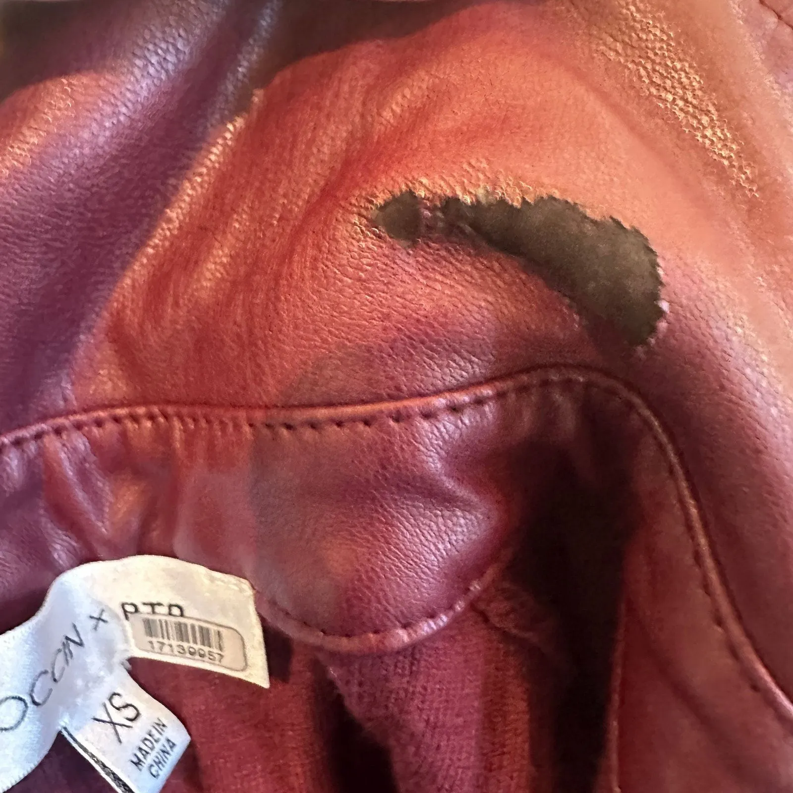 Toccin Burgundy Ribbed Knit Shirt Dress XS Midi Office Work Designer $525 Red - Image 14