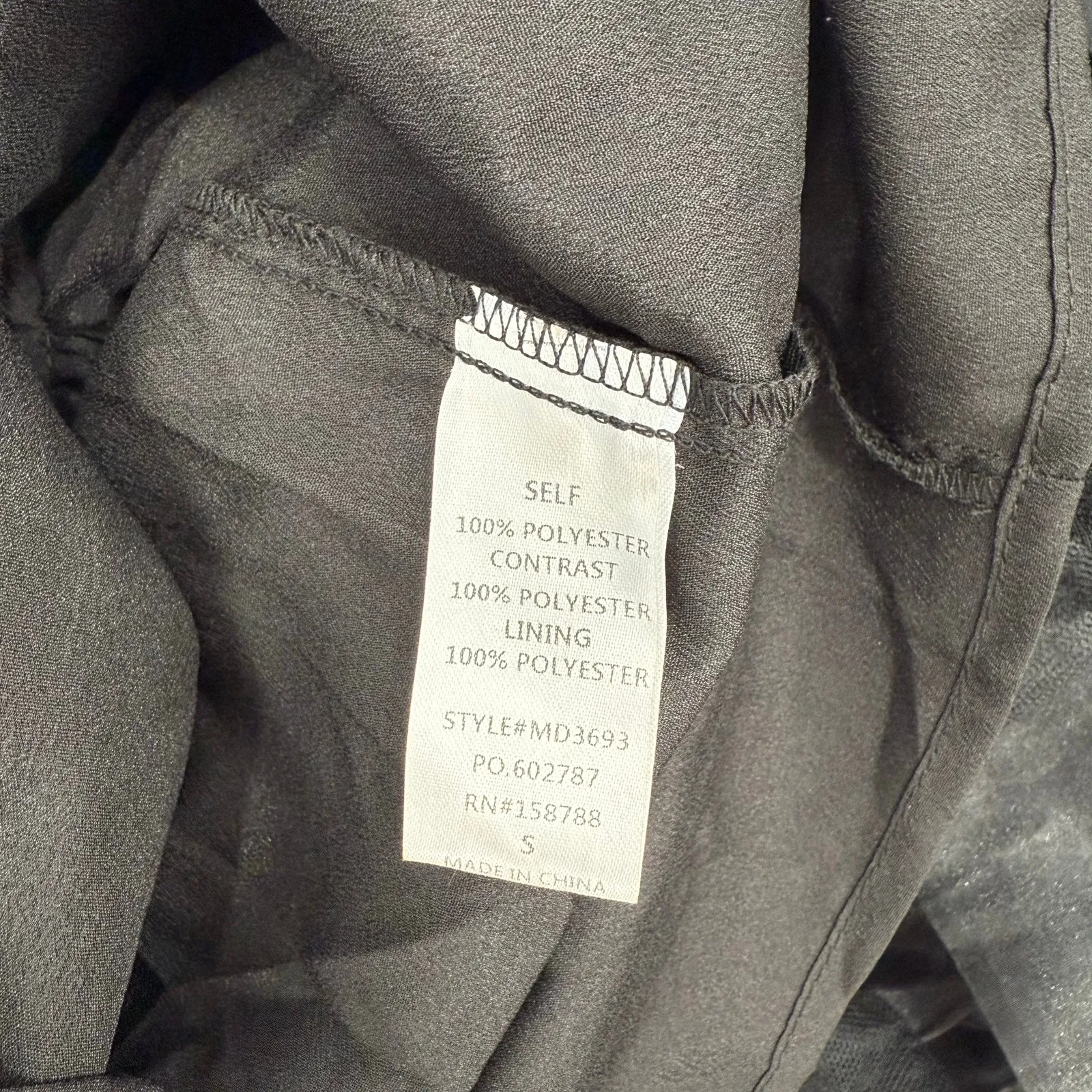 AMABLE BY MABLE Dress SZ Small NWT Black Babydoll Puff Cocktail Holiday Evening - Image 13