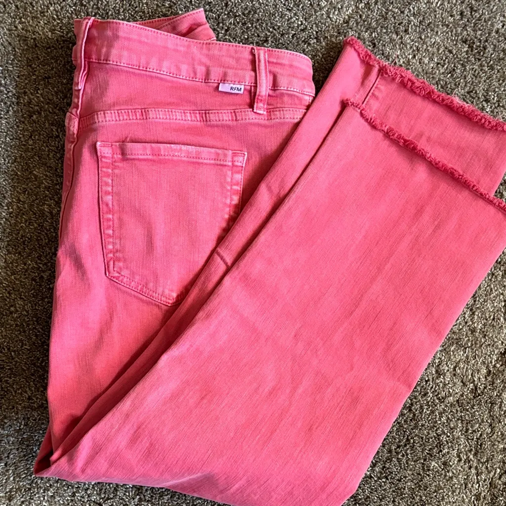 RFM Pink Ankle Jeans for Women Size 31 - Image 6