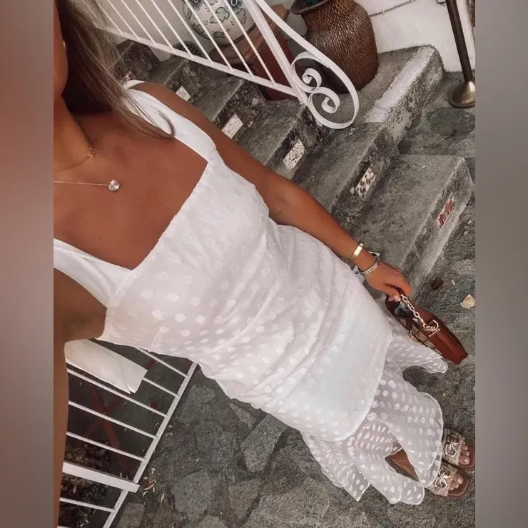 NWT Lovers + Friends Day Keeper White Midi Dress XL - Image 2