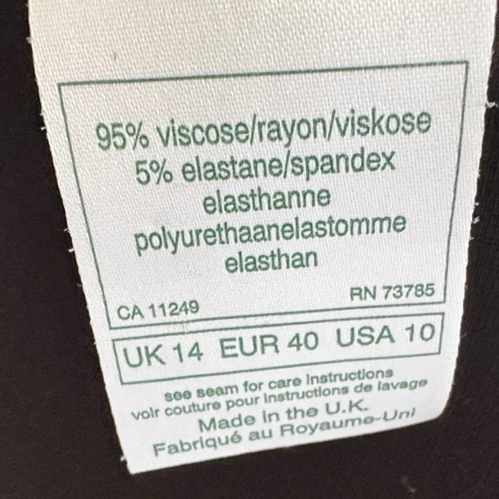 Vintage 80’s Laura Ashley Classic Black A-Line Skirt Size 10 - Image 5