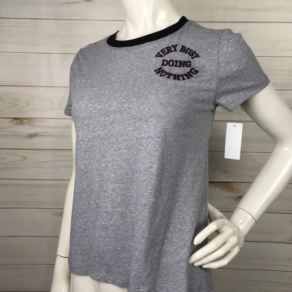 Very Busy Doing Nothing Tshirt Gray - Image 3