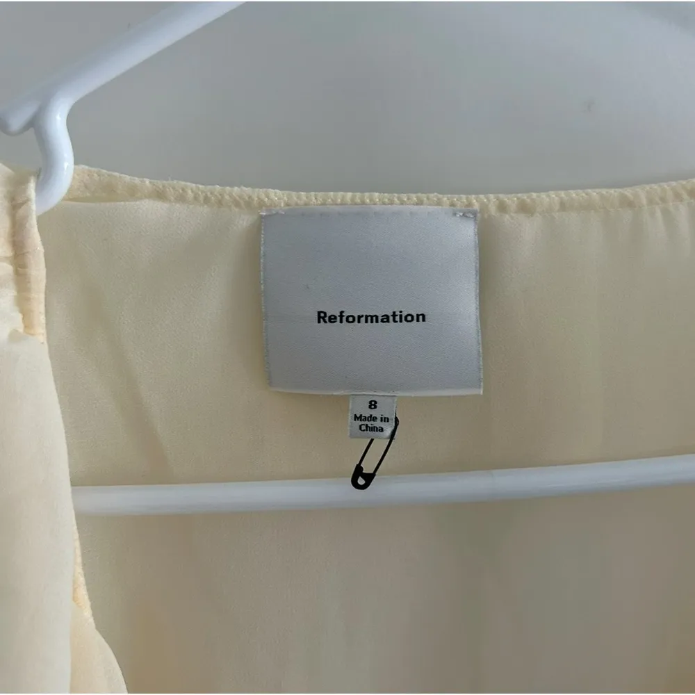 Reformation Wyn Ruffle Shirt - Image 4