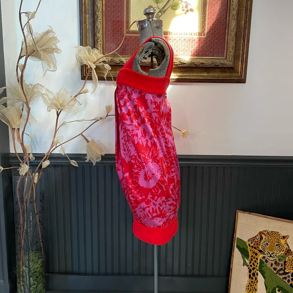 Diane von Furstenberg Payne Printed Silk Blend Bubble Mini Dress Sz 0 🧡🎀 - Image 5