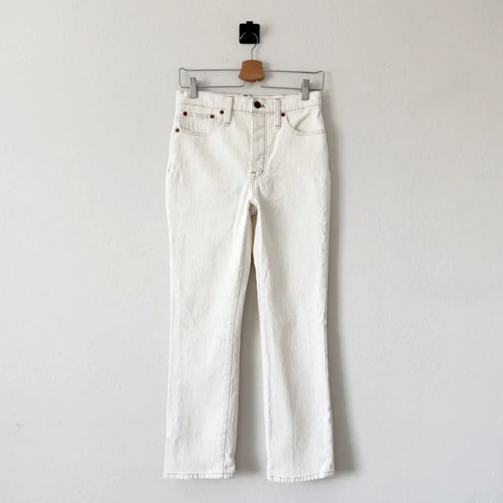 Madewell Slim Demi-Boot Jeans in Cloud Lining Size 26 - Image 8