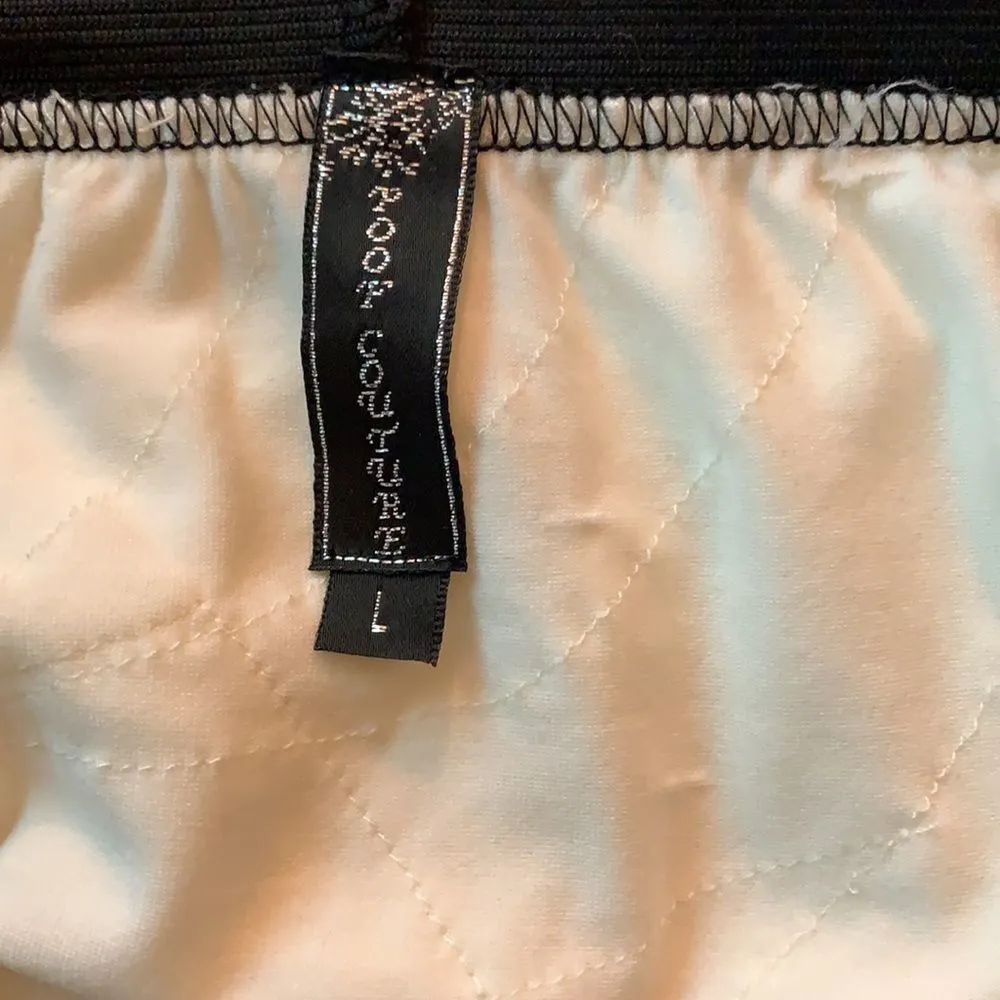 Poof Couture Mini Skirt Black Size L - Image 4