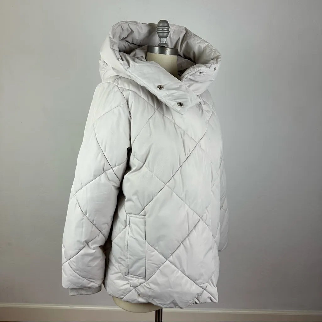 NWT Saint & Sinner Overstuffed Puffer Jacket White Size L - Image 4