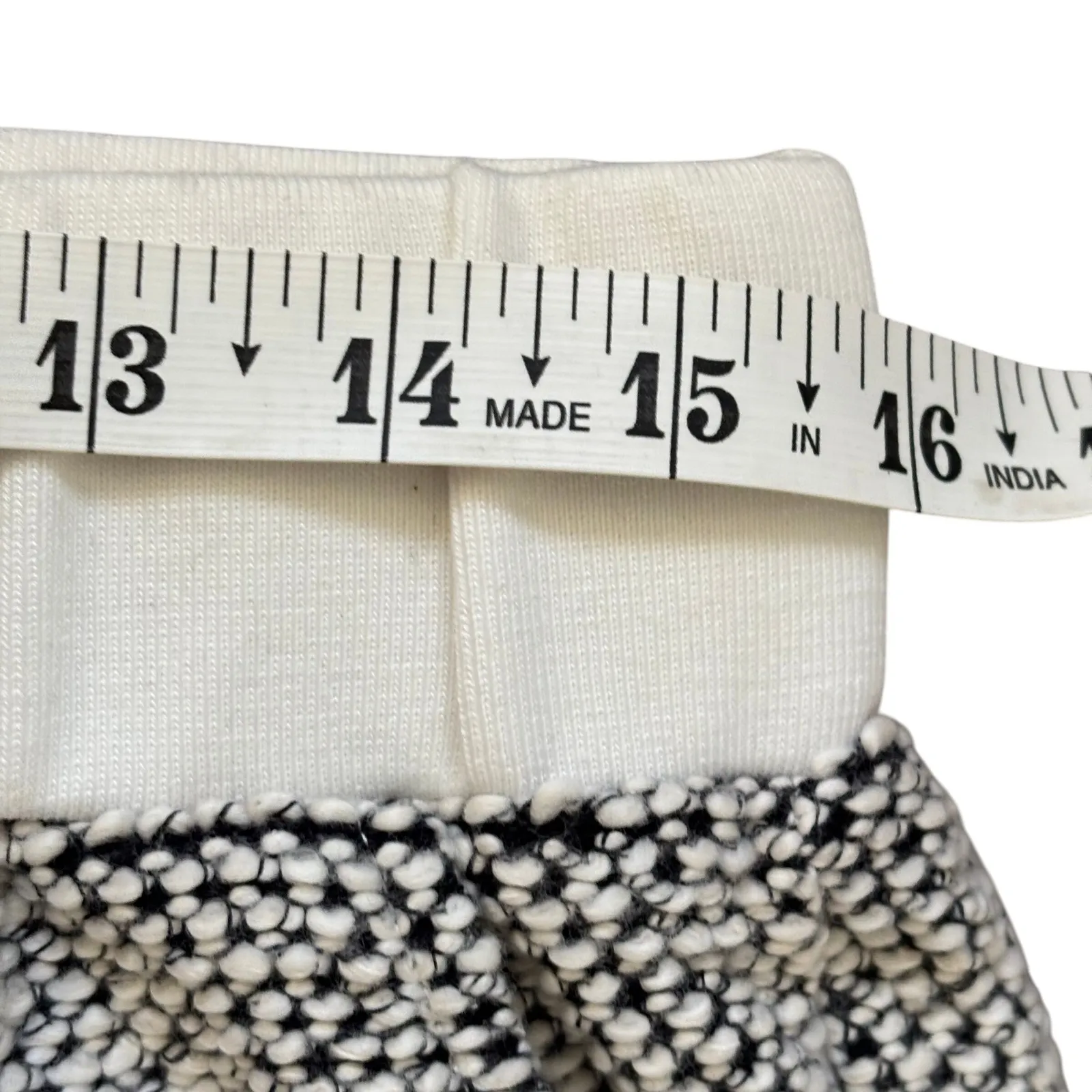 Foray Golf Boucle Texture Joggers Sz L Black White Loungewear Athleisure Comfort Size L - Image 6