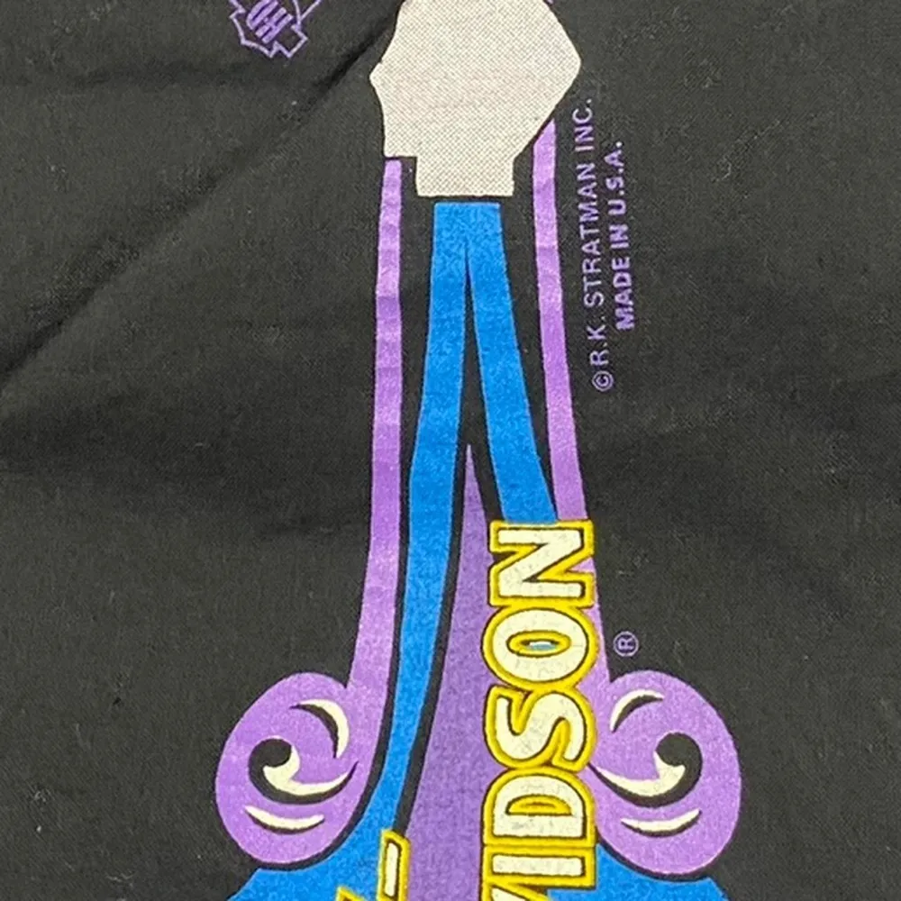 Harley Davidson Bandana Handkerchief Head Wrap
Small mark on one of the corners - Image 3