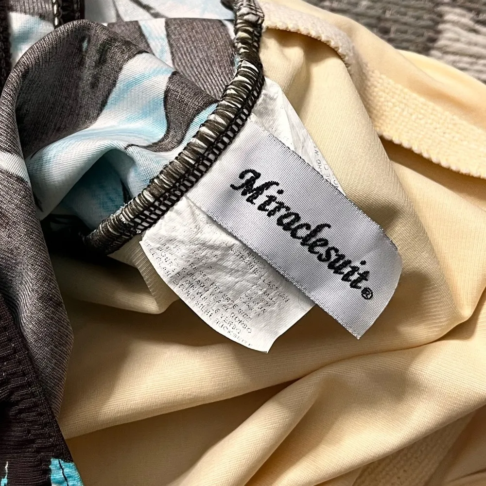 Miraclesuit Swimsuit Tropical Leaf Print One Piece 10 - Image 3