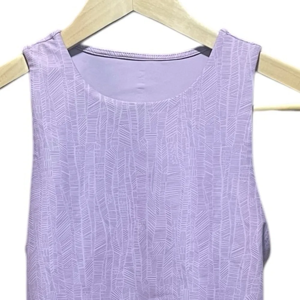 Hylete Solana Cropped Tank Blush Pink Criss Cross Back Size Small - Image 4