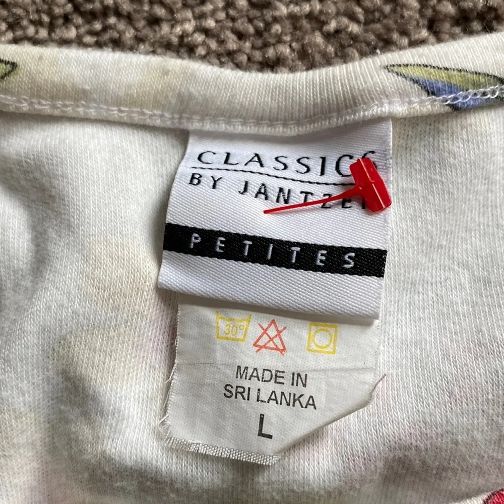 Classics by Jantzen Floral Print Pajama Set SIZE MP/LP - Image 3