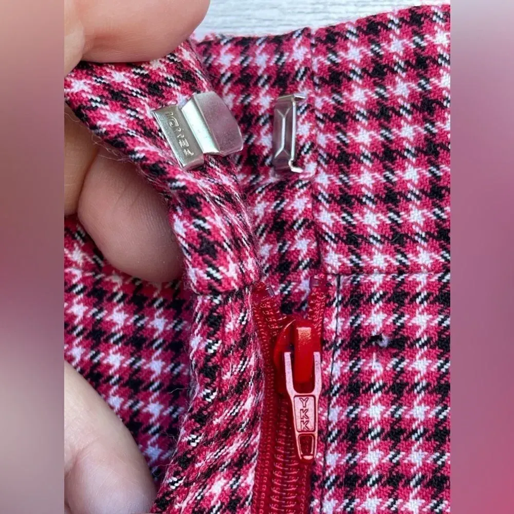 FENDI
Houndstooth Virgin Wool Pants In jelly size 36/4 - Image 7