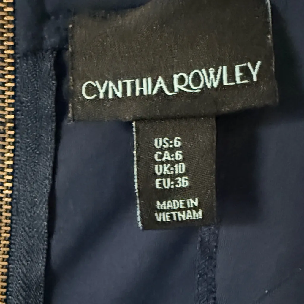 Cynthia Rowley Dark Blue Sleeveless Mini Dress - Image 3