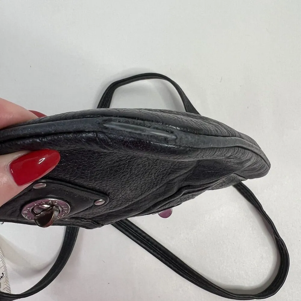 Marc By Marc Jacobs Crossbody Black Pebbled Leather Adjustable Messenger Bag - Image 14