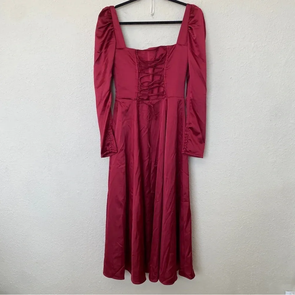HOUSE OF CB 'Sebille' Ruby Corset Midi Dress NWOT‎ size M $285 - Image 6