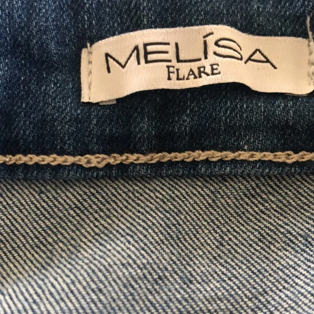 Melisa Flare Button Fly Jean Sz 18X33 High Waisted Stretch Casual - Image 10