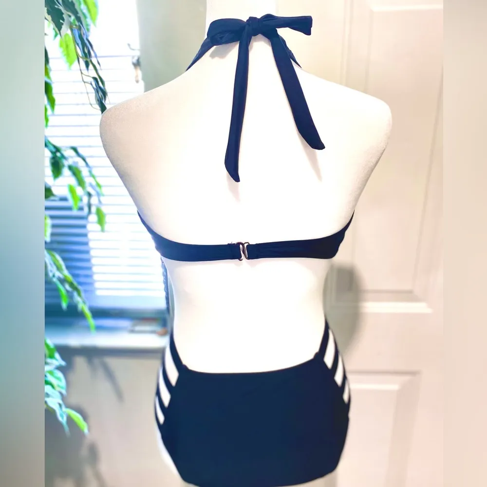 NWT Tempt Me Size:Small Women’s One Piece Mesh Swimsuit High Neck Halter - Image 5