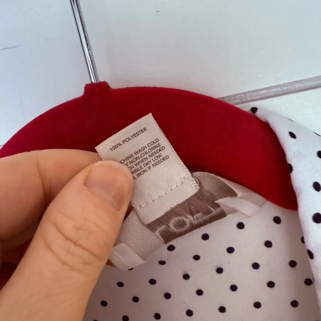 Ann Taylor Loft Women’s Medium Polka Dot Blouse - Image 3