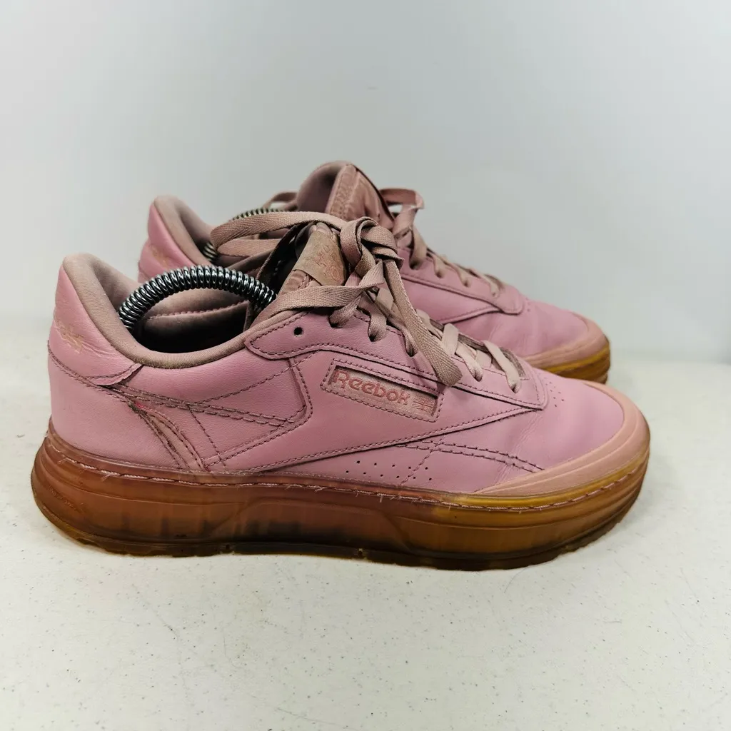 Reebok Club C Double Geo Smokey Rose Size 10 Women - Image 3
