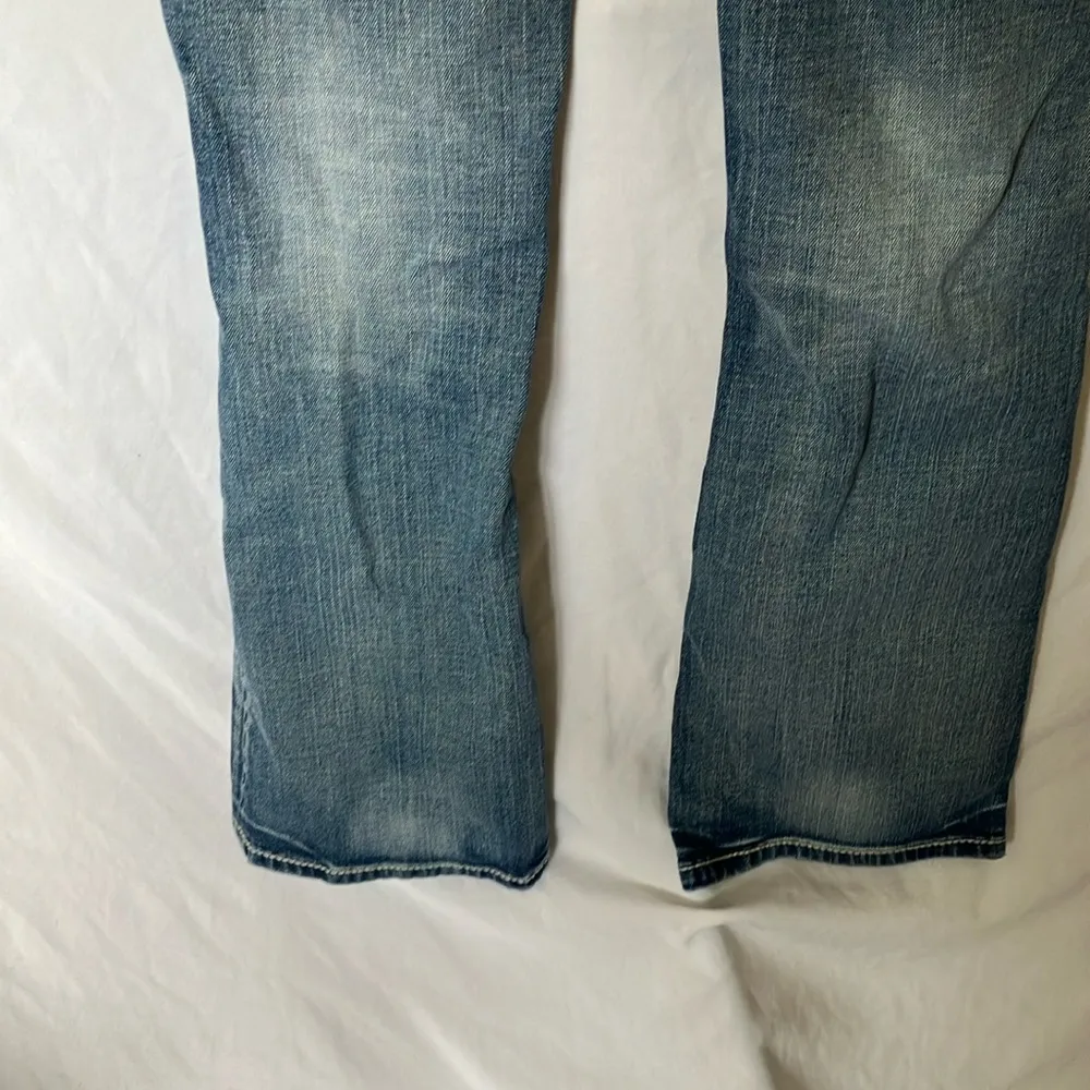 Miss Me: Tulip Color (X1019ER) Distressed Blue Jeans- Easy Boot- 28 - Image 14