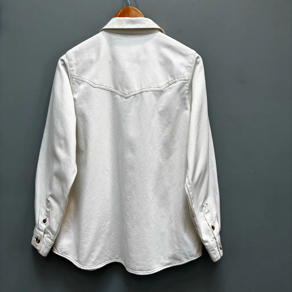 ASOS  Western Style Off White Denim Shacket 6 - Image 8