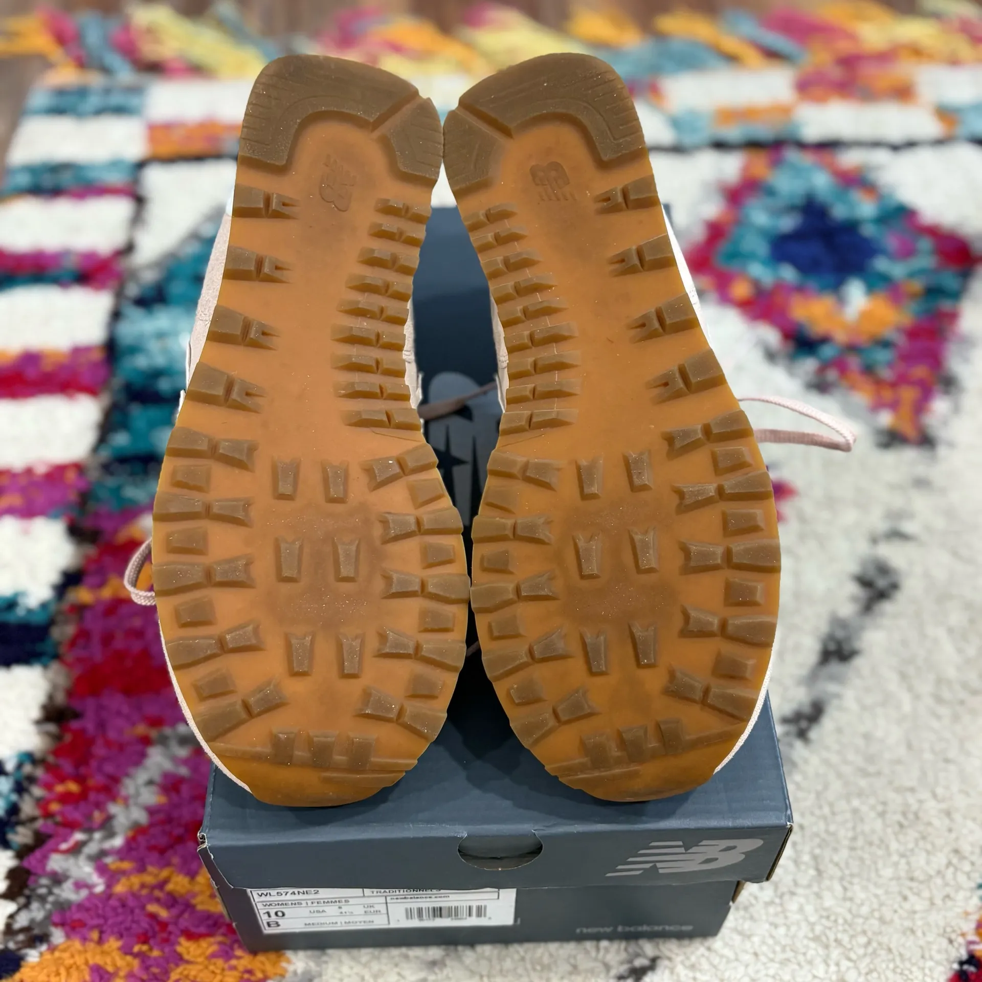 New Balance 574 Women’s Tencel Rose Water Sea Salt Sneaker - Image 4