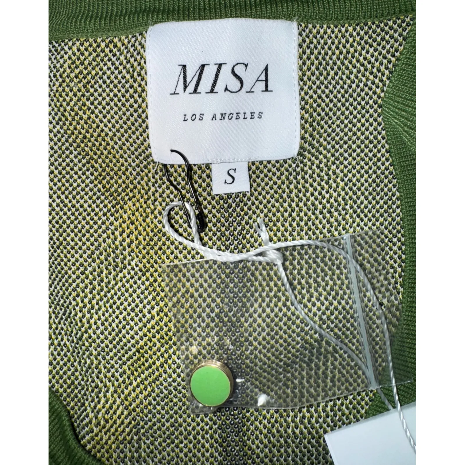 MISA Los Angeles Geometric Print Knit Cardigan Sweater Women's size S - Image 7