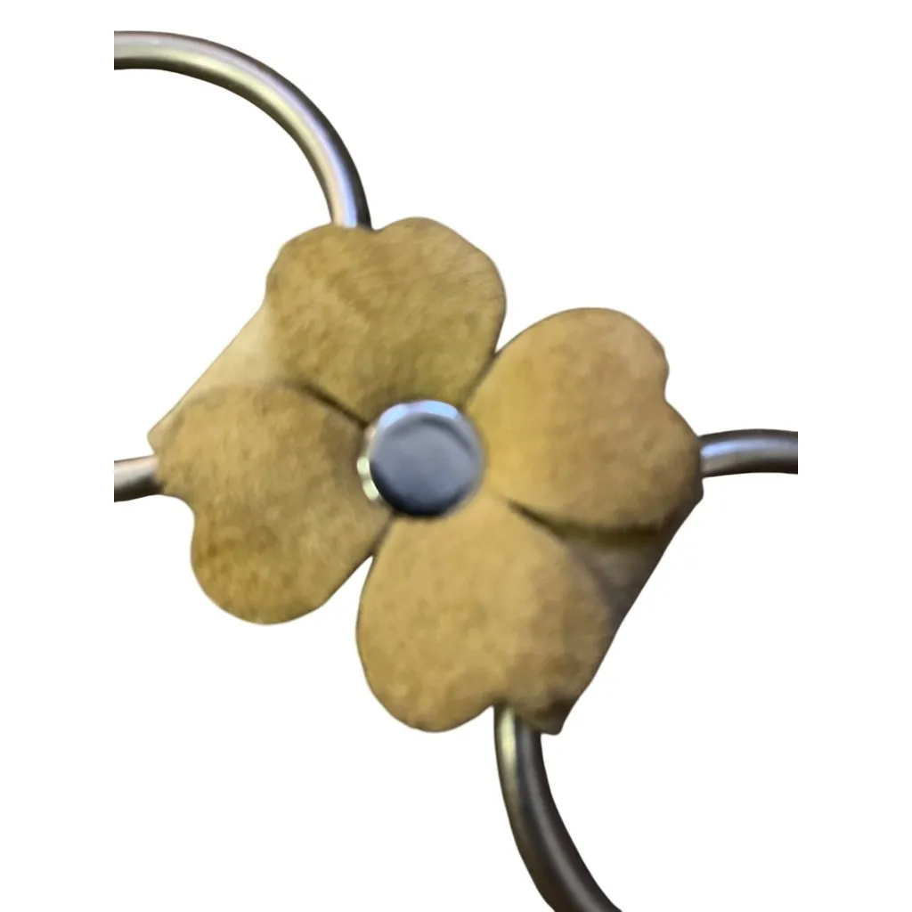 Retro Hippie Floral Suede Chain Belt Boho Festival Western Used Womens 38” - Image 12