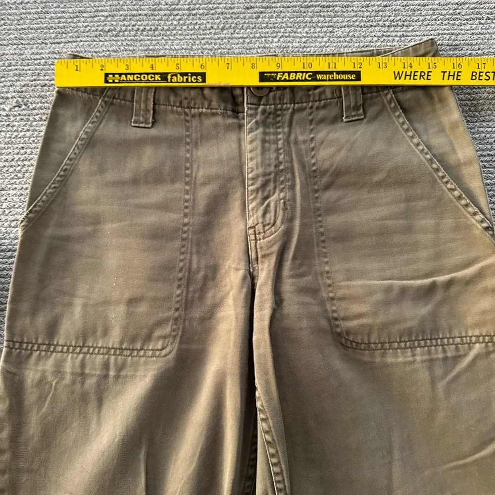 Vintage Old Navy Olive Green Cotton Utility Khaki Pants Size 6 - Image 8