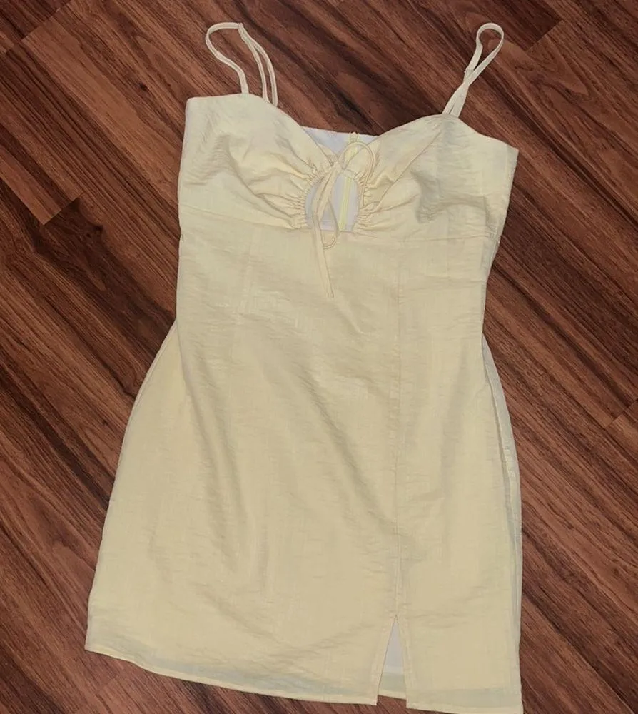 PINK lily yellow dress - Image 5